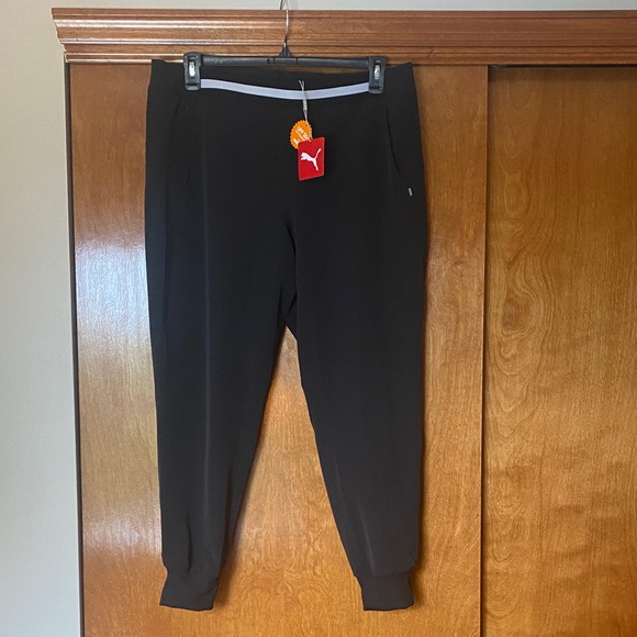 Puma Women’s Black Nylon Athletic Pants. NWT. - Picture 1 of 6